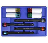 Astro Pneumatic Tool 78818 8 Piece Torque Limiting Extension and Protective Impact Socket Combo Set
