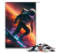 Astro Surfer Adult Jigsaw Puzzles Pieces Puzzles for Adults Brain-Challenging DIY Decorative Game Family Interactive Toy 1000 PCS(75x50cm)