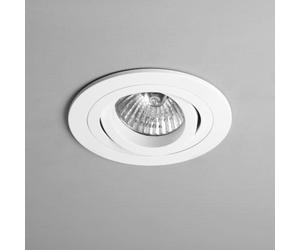 Astro Taro Round Single Light Fir Adjustable Recessed Ceiling Fitting In White Finish
