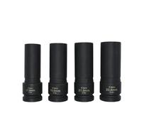Astro Tools 78204 4-Piece 1/2" Drive 1/2 Size Thin Wall Lug Nut Socket Set - 17.5-22.5mm