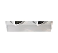 Astro Trimless Square Twin Adjustable Indoor Downlight (Matt White), GU10 LED Lamp, Designed in Britain - 1248022-3 Years Guarantee