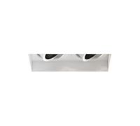 Astro Trimless Square Twin Adjustable Spot Matt White
