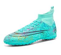 Astro Turf Football Boots Boys Professional Training High-Top Turf Shoes Mens Outdoor Indoor Sports Athletic Big Girls Spikes Trainers