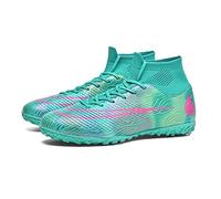Astro Turf Football Boots Boys Professional Training High-Top Turf Shoes Mens Outdoor Indoor Sports Athletic Big Girls Spikes Trainers
