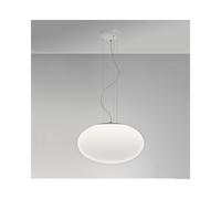 Astro Zeppo Single Light Large Ceiling Pendant with White Glass Shade