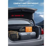 Astroai 12V DC Tyre Inflator with Digital Gauge and LED Light, 35LPM