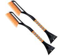 AstroAI 2-in-1 Ice Scraper 68.5cm Detachable for Car Windscreen and Snow Brush with Ergonomic Foam handle for Cars & Trucks & SUV, 2 Pack