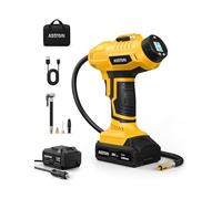 AstroAI Car Tyre Inflator Air Compressor, 12V Corded & Cordless 20V Battery