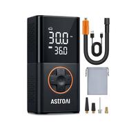 AstroAI Car Tyre Inflator Air Compressor, Portable USB Rechargeable Electric Bike Pump 150 PSI, Tyre Pump with Pressure Gauge Digital Dual Values Display, for Car, Bike, Motorbike, Ball