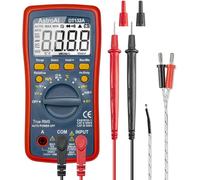 AstroAI Digital Multimeter, TRMS 4000 Counts Volt Meter (Manual and Auto Ranging); Measures Voltage Tester, Current, Resistance, Continuity, Frequency; Tests Diodes, Temperature (Red)