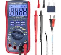 AstroAI Digital Multimeter, TRMS 6000 Counts Manual and Auto-Ranging Meter - RED