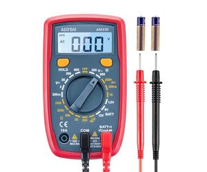 AstroAI Digital Multimeter Volt Meter with Backlit LCD Multi Tester Measures Voltage, Current, Resistance; Tests Continuity, Diode, Portable Electrical Tester for DIY Home Repair（Blue）