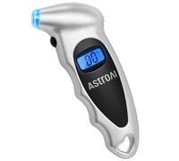 AstroAI Digital Tyre Pressure Gauge, 150 PSI, Backlit LCD & Torch | Calibrated to ±1 PSI with 0.1 increments and 4 units; Schrader valve checker for cars, SUVs, motorcycles and spare tyres.