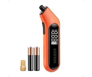 AstroAI Digital Tyre Pressure Gauge 300PSI 20Bar Large Screen with Backlight and Flashlight, 4 Settings Tyre Pressure Checker Suitable for Cars, Trucks, Bicycles, Motorcycles, AAA Batteries