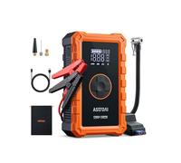 AstroAI Jump Starter Power Pack with Air Compressor, 12V Portable Car Battery Booster Jump Starter and 150PSI Tyre inflator Power Pack with Emergency Light, LED Display
