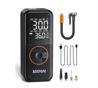 AstroAI L4 Car Tyre Inflator Air Compressor 6600mah, Fast Inflation Digital Car Tyre Pump for Compact SUV, Car, Bike, Motorcycle, with Preset/Auto-Off/Memory Function