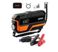 AstroAI M10 150PSI Car Battery Booster Jump Starter Tyre Inflator, Jump Starter Power Pack with Air Compressor, for 12V Vehicles (8L Petrol/6L Diesel), Intuitive LED Screen, Full Accessory Kit