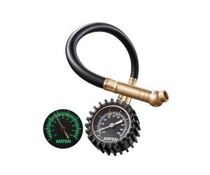 AstroAI Mechanical Heavy Duty Tyre Pressure Gauge, 100 PSI, 2" Glow Dial