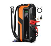 AstroAI MF16 6000A and 150PSI Car Battery Booster Jump Starter Tyre Inflator, Jump Starter Power Pack with Air Compressor, for 12V Vehicles (10L Petrol/8L Diesel), Intuitive LED Screen