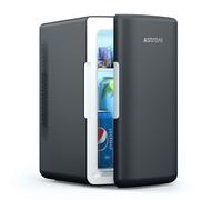 AstroAI Mini Fridge 6L (8 Can) - Cooler & Warmer, AC/DC Portable Mini Fridge for Bedroom, Car, Travel, Drinks, Skincare - Deep Black