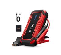 AstroAI P8 Jump Starter Power Pack 3000A - Portable Car Battery Booster Jump Starter Power Bank for 12V Cars (10.0L Petrol / 8L Diesel), Motorbikes, Includes LED Flashlight, Red