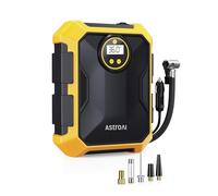 AstroAI Tyre Inflator 12V DC Portable Air Compressor, Car Accessories Tyre Pump with Digital Pressure Gauge, Preset & Auto-shutoff, LED Light, 22L/min Fast Inflation for Car Bike Motorcycle Ball