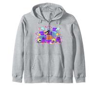 Astrobot Captin Astro Bad Bots Graffiti Style Art Zip Hoodie