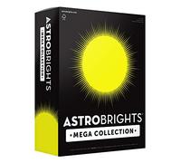 Astrobrights Mega Collection, Colored Cardstock, Neon Yellow, 320 Sheets, 65 lb/176 GSM, 8.5" x 11" - More Sheets! (91699)