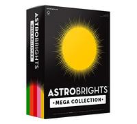 Astrobrights Mega Collection Colored Paper, 8 ½ x 11, 24 lb/89 GSM, “Retro” 5-Color Assortment, 625 Ct. (91685) "Amazon Exclusive" - More Sheets!