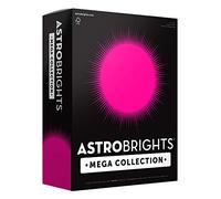 Astrobrights Mega Collection Colored Paper, 8 ½ x 11, 24 lb/89 GSM, Ultra Pink, 625 Ct. (91674) "Amazon Exclusive" - More Sheets!