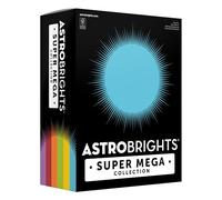 Astrobrights Super Mega Collection, Colored Cardstock, Classic Assortment, Expanded 6-Colors, 396 Sheets, 65 lb./176 GSM, 8.5" x 11" - More Colors, Even More Sheets! (91492)
