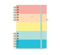 Astrobrights Twin Wire Journal, Hardcover, 6.5" x 8.5", Punchy Pastel Colored Pages, 90 Sheets/180 Ruled Pages (91539)