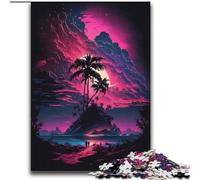 AstroIsland with Tropical Clouds Jigsaw Puzzles for Adults Teenagers Jigsaws Puzzle, Family Entertainment Toys Is Ideal As A Gift for The Whole Family (70x100cm)