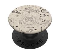 Astrological Planet Celestial Zodiac Sign Aesthetic Gemini PopSockets Swappable PopGrip