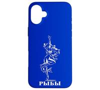Astrological Russia Sign Pisces Birthday Cyrillic Russian Case for iPhone 16 Plus