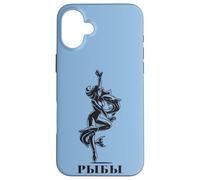 Astrological Russia Sign Pisces Birthday Cyrillic Russian Case for iPhone 16 Plus