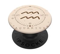 Astrological Stars Celestial Zodiac Sign Aesthetic Aquarius PopSockets Swappable PopGrip