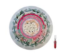 Astrology Board Mat - Divination Tool, Meditation, Intuitive Readings, Chakra Balancing and Spiritual Guidance, Round Portable Mat for Exercises | Home, Spiritual Rituals,