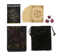 Astrology Dice, 3 Piece 8 Sided Star Sky Astrology Dice, Durable Material, Fortune Telling Tools to Pair with Tarot Card Readings, Astrology Learning Prediction Polyhedral Dice Set for Adult