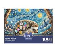 Astrology Hedgehog 1000 Piece Puzzles Magic Fantasy for Adults Educational Activities Memory Games Relaxing 38x26cm/1000pcs