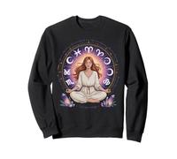 Astrology Meditation Yoga Exercise Zodiac Crystal Energy Sweatshirt