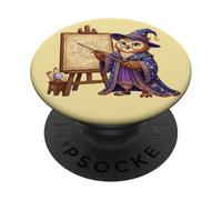 Astrology Owl Wizard Cute Zodiac Constellation PopSockets Adhesive PopGrip