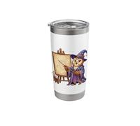 Astrology Owl Wizard Cute Zodiac Constellation Stainless Steel Insulated Tumbler