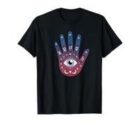 Astrology Palm Eye Symbols Cosmic Magic Spiritual Star Map T-Shirt