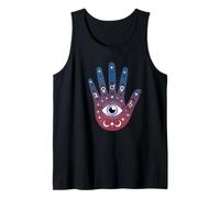 Astrology Palm Eye Symbols Cosmic Magic Spiritual Star Map Tank Top