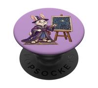 Astrology Rabbit Wizard Cute Zodiac Constellation Chart PopSockets Adhesive PopGrip