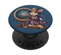 Astrology Rabbit Wizard Cute Zodiac Constellation PopSockets Adhesive PopGrip