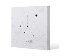 Astrology sign cancer (canvas) / 101 x 101 x 4cm Benjamin Tate Design Natural One Size