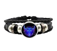 Astrology Signs Spirit Bracelet Wrap Multilayer Leather Constellation