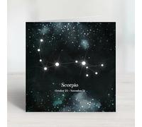 Astrology, Star Sign, Zodiac Birthday Greeting cards (Scorpio)